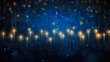 Burning Candlesticks Abstract Background