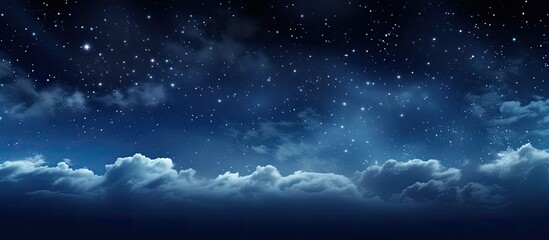 Wall Mural - Starry sky with clouds at night