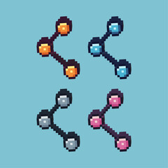 Fototapete - Isometric Pixel art 3d of sharing icon for items asset. Share on pixelated style.8bits perfect for game asset or design asset element for your game design asset.