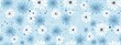 Seamless pastel blue polkadot floral fabric pattern. Abstract cute aboriginal dot art flowers background texture. Boy's birthday, baby shower, nursery wallpaper design
