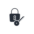 locked icon. vector.Editable stroke.linear style sign for use web design,logo.Symbol illustration.