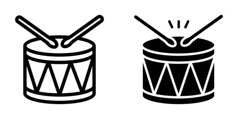 Wall Mural - Drum Icon. symbol for mobile concept and web design. vector illustration