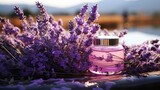 Fototapeta  - lavender body lotion