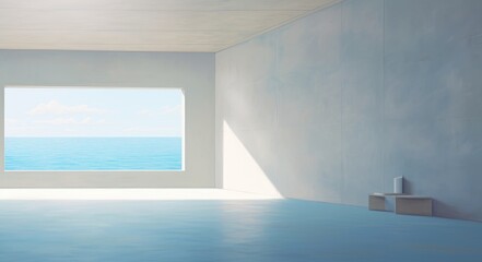 Wall Mural - A Serene Sanctuary Overlooking the Majestic Seascape