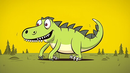  desenho de dinosauro maluco engraçado 