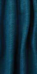 Poster - A detailed close up view of a vibrant blue fabric. This picture can be used for various design projects or to depict texture and patterns