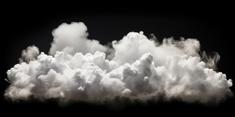 Poster - A black and white photo capturing the beauty of a cloud. This versatile image can be used in various projects