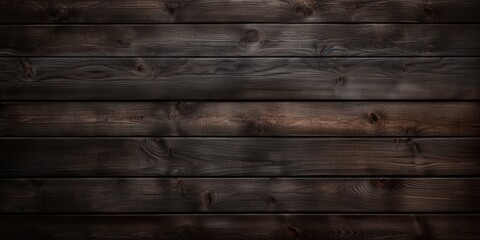 Aufkleber - A close-up view of a wooden wall made of dark wood. This image can be used for various projects that require a rustic or natural aesthetic
