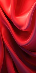 Canvas Print - A close-up view of a vibrant red fabric. Perfect for adding a pop of color to any design or project