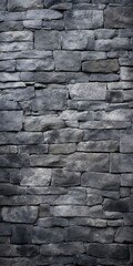 Poster - A picture of a black stone wall with clouds in the background. Suitable for use in architectural designs or as a background image for various projects