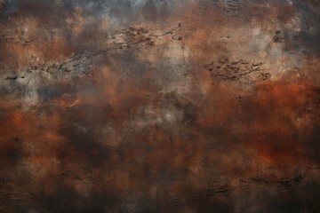 Poster - A photograph showcasing a wall with rust on it. This image can be used to add texture and character to design projects or to represent decay and deterioration