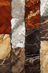 Poster - A collection of various colored marble tiles. Perfect for interior design projects or architectural concepts