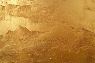 Poster - A detailed view of a surface that has been painted with gold. This image can be used to add a touch of luxury and elegance to various design projects