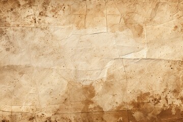 Poster - A piece of brown paper with stains. Can be used as a background or texture in various design projects.