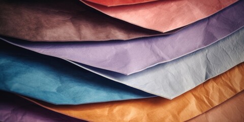 Poster - A collection of various colored sheets of paper. Perfect for crafts, scrapbooking, or adding a pop of color to any project.