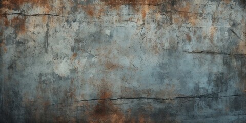 Poster - An old rusty wall with visible rust stains. Perfect for adding texture and character to design projects.
