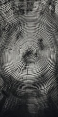 Poster - A black and white photo of a tree trunk. This simple and minimalist image captures the beauty and texture of the tree bark. Perfect for nature enthusiasts and those seeking a monochromatic aesthetic.
