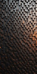 Poster - A wall composed of squares of different sizes. Can be used as a background or texture for design projects.
