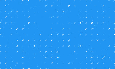 Poster - Seamless background pattern of evenly spaced white compass symbols of different sizes and opacity. Vector illustration on blue background with stars