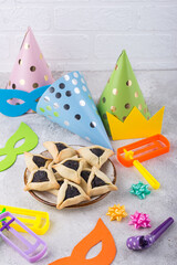 Jewish holiday Purim celebration concept