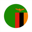 Zambia flag simple illustration for independence day or election