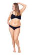 © Galaxy_love_design - Confident woman with overweight natural body posing.