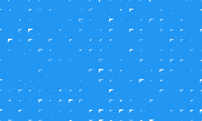 Poster - Seamless background pattern of evenly spaced white electric drill symbols of different sizes and opacity. Vector illustration on blue background with stars