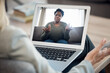 © David Lahoud/peopleimages.com - Woman, video call and therapy on laptop screen for support, advice or helping with mental health in online meeting. Virtual psychologist or therapist talk to client or african person on computer