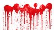 red paint splashes with drops, splash or spray. Ink, ketchup, blood or oil droplets, red and reflective. Top and sideview ketchup.	

