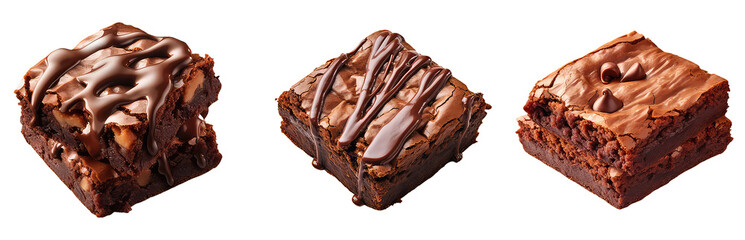 Wall Mural - set of chocolate brownies