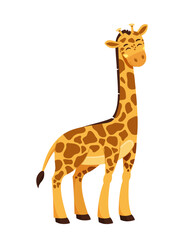  Cute giraffe character vector
