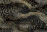 Fototapeta Perspektywa 3d - Topographie abstraite simpliste dans des tons métalliques fond sans couture. IA générative, IA