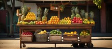 Outdoor Market Fruit Stand