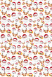 © Angelica - Cute christmas pattern christmas emojis, santa, reindeer, polar bear, wallpaper