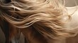  a close up of a horse's hair with it's back turned to the camera and it's mane blowing in the wind.  generative ai