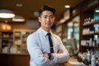 © Johnathan - Asian Male Pharmacist Lifestyle Setting Generative AI