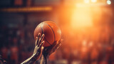 Fototapeta Fototapety sport - basketball player with ball