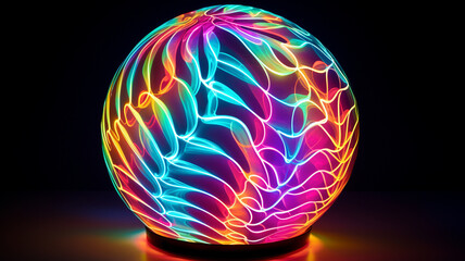 Poster - Colorful ball on the table