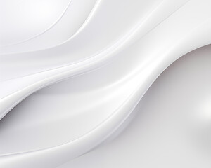 Poster - Abstract soft shiny white gray wavy line background graphic design. Elegant white gray modern architecture art. Blurred backdrop effect back