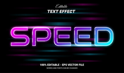 Wall Mural - speed editable text effect