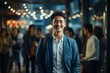 Asian Man Social Media Manager Employment Lifestyle Setting Generative AI