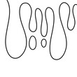 Melted Lines Vector Illustration 