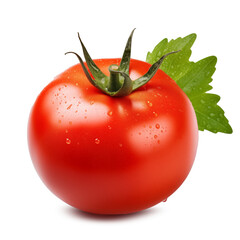 Wall Mural - Tasty tomato isolated on transparent or white background, png