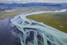 Aerial Landscape Of Iceland
