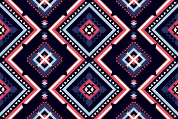 Geometric patterns with simple shapes. Tribal and ethnic fabrics. African, American, Mexican, Indian styles. Simple geometric pattern elements are best used in web design, business textile printing.