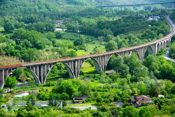 Sticker - Railway in Campania Region - Italy