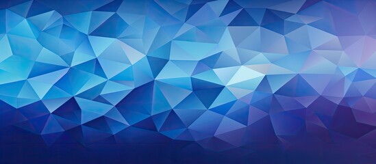 Sticker - Abstract colorful background composed of triangles in a dark blue hue A pattern showcasing multicolored triangles set against a white backdrop