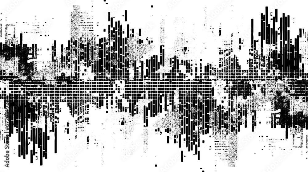 Distress grunge black dusty texture. Balck and white isolate plash with rack and line dot texture. 