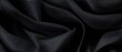 Wavy black organza fabric detailed texture background from Generative AI