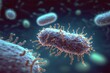 AI generated image of microscopic organisms